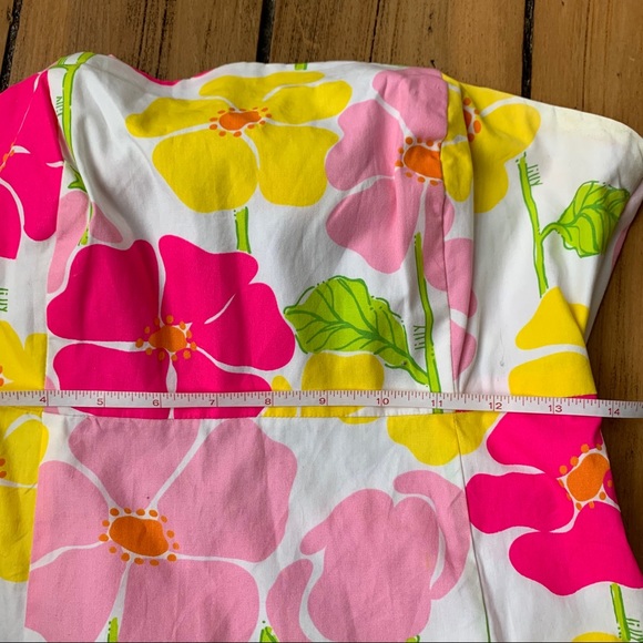 Lilly Pulitzer Sweet Sally Strapless Floral Dress - Picture 12 of 12